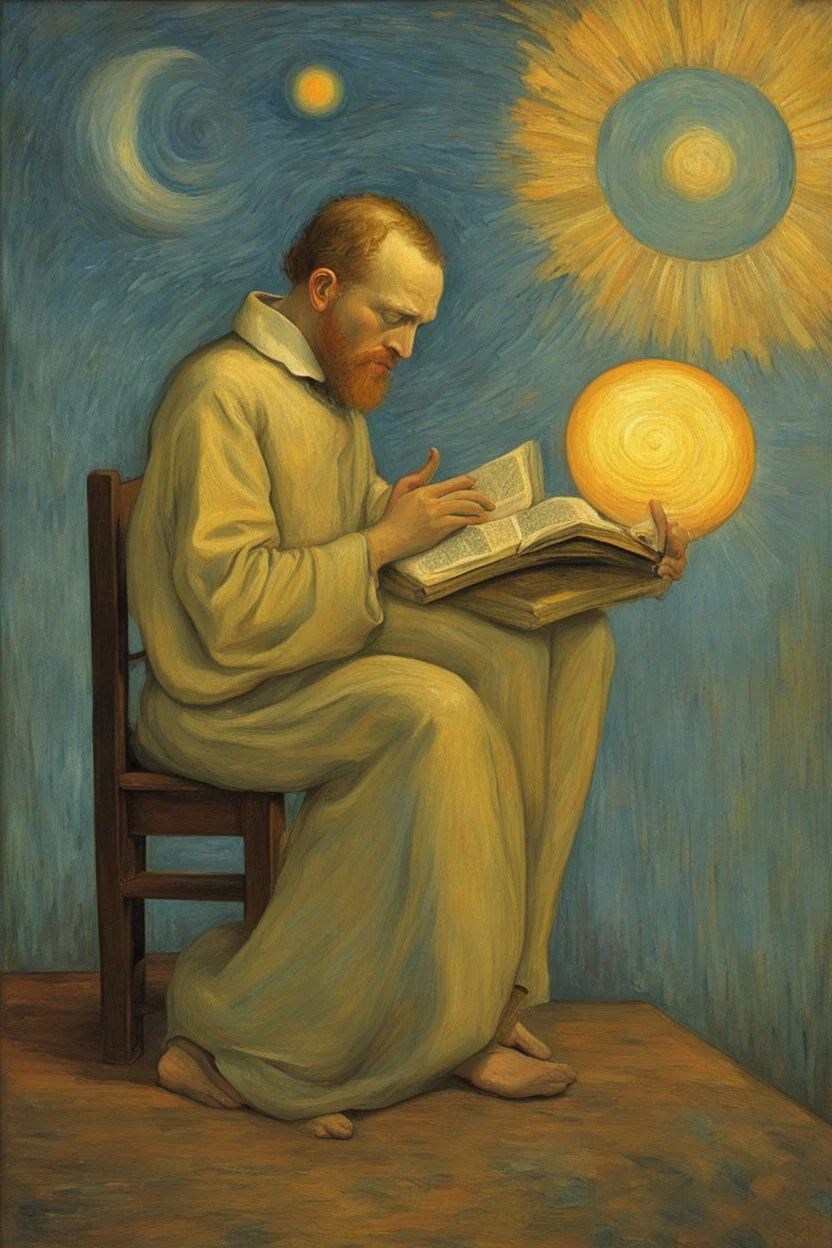 prayer is a supreme act of the Creative Imagination; Post-Impressionism in the style of Vincent Van Gogh; Golden Hour; Iridescent; Controversial; Supremely Detailed; Stupendous; Bauhaus; Dada