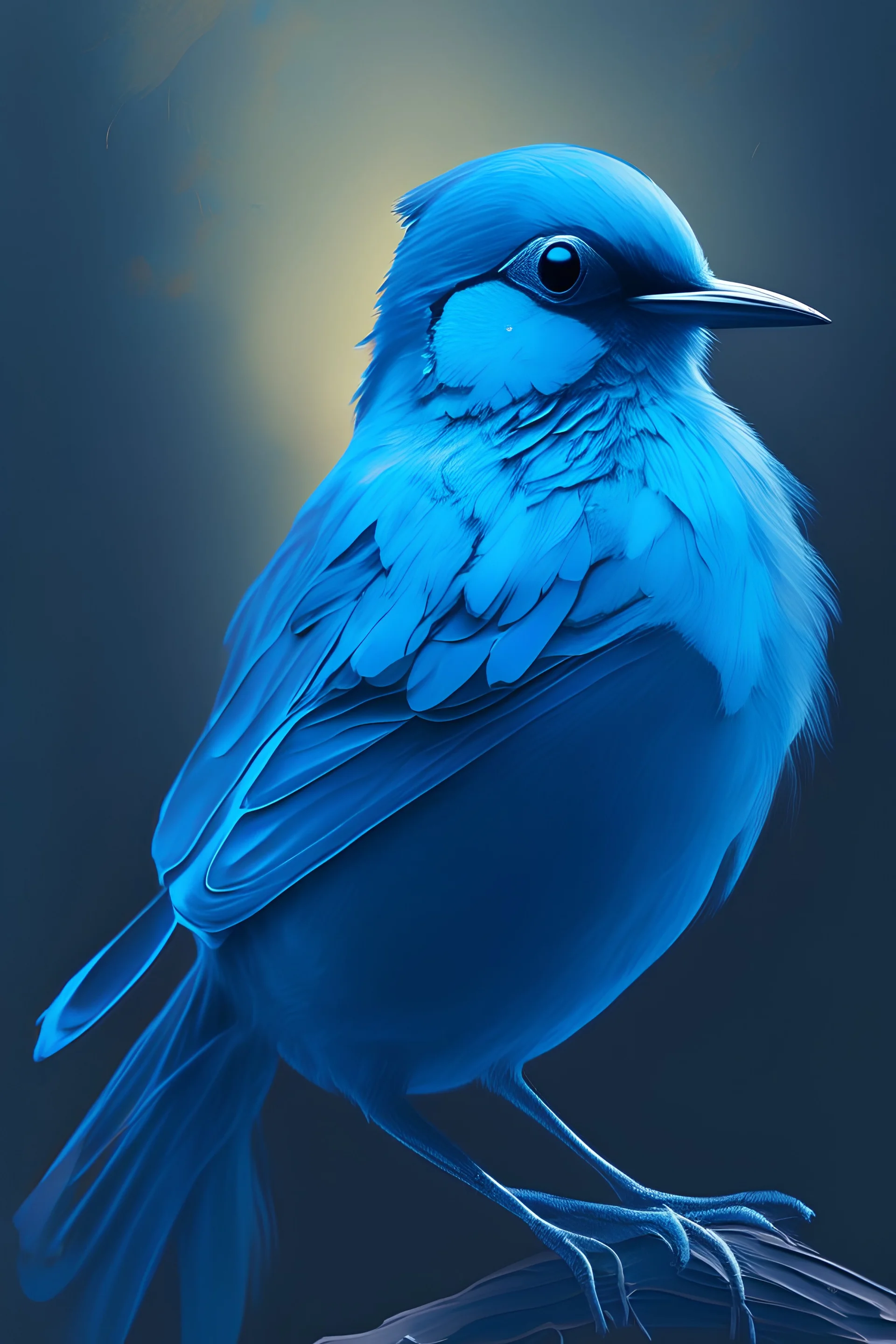 bird blue