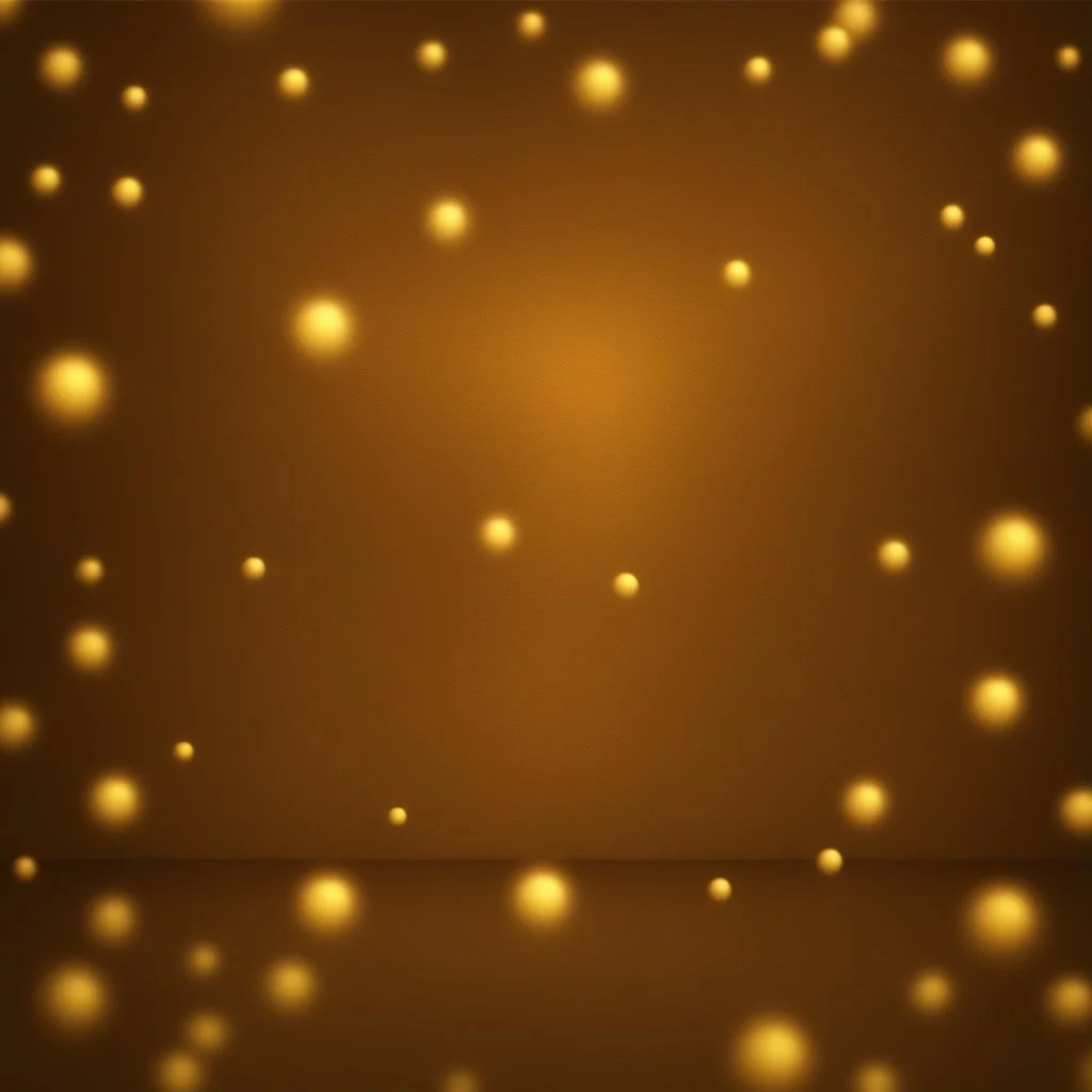 Hyper Realistic -Glowing-Golden Particles on Brown-rustic background Texture