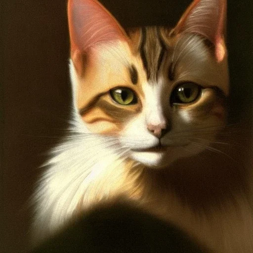 Portrait of a Cat Caravaggio style