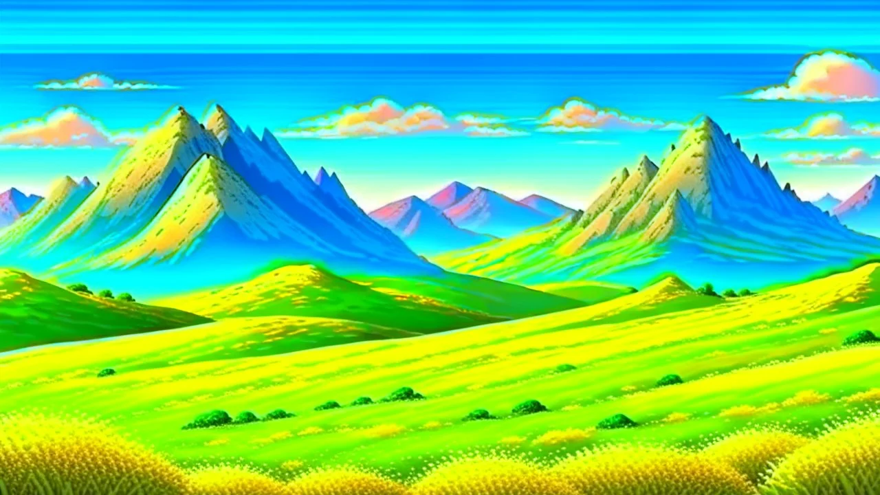 grassland plains mountain background