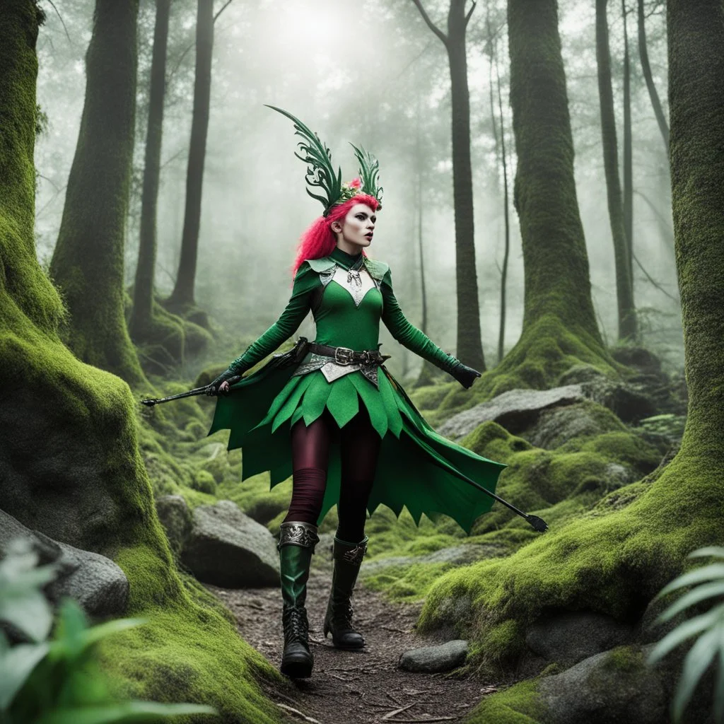 Elfondurock, elf woman rock song in punk forest