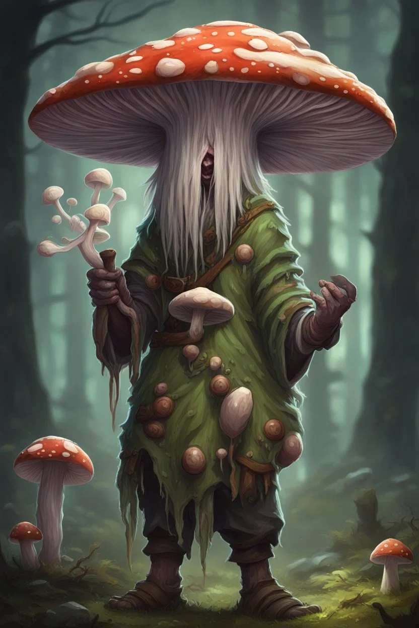 mushshroom spores infected human druid