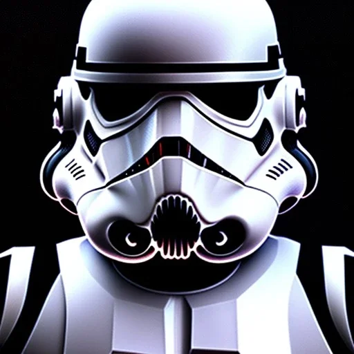 photorealistic stormtrooper jedi with blaster-nullifying force filigree armor entering the void, chiaroscuro