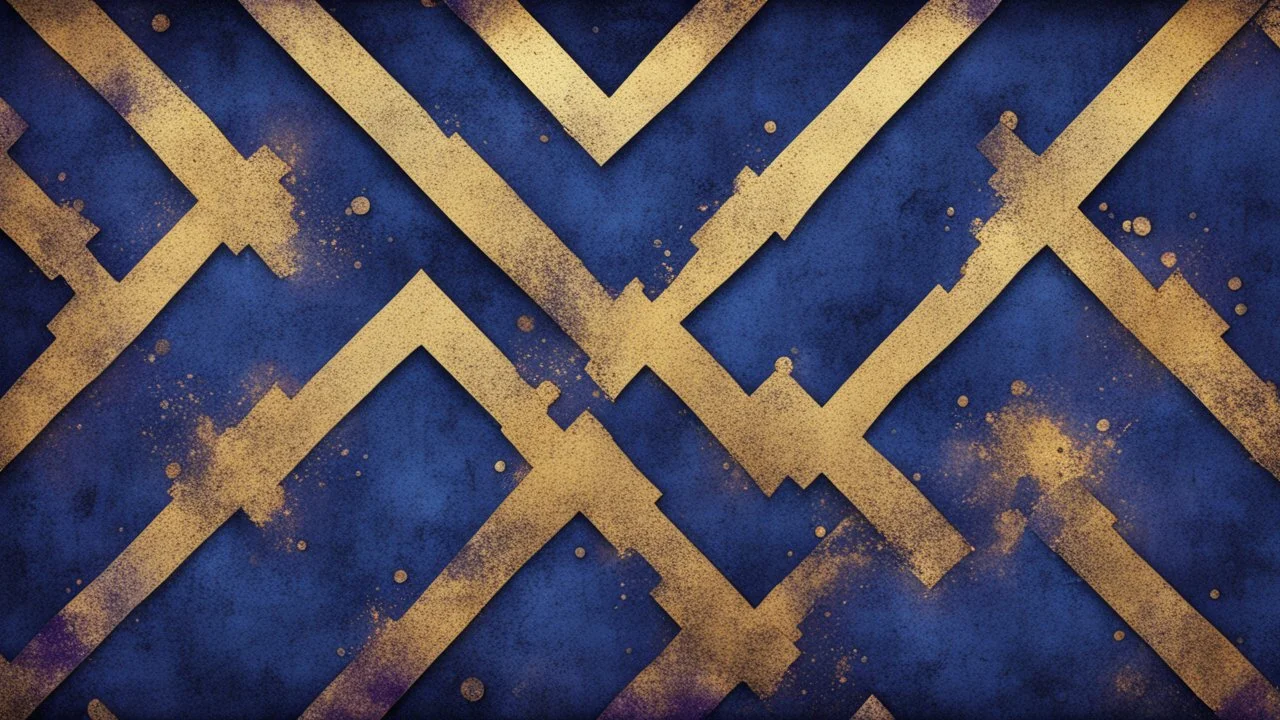 Hyper Realistic Navy-Blue & Purple Grungy-Retro-Artistic-Pattern with golden-embers Background