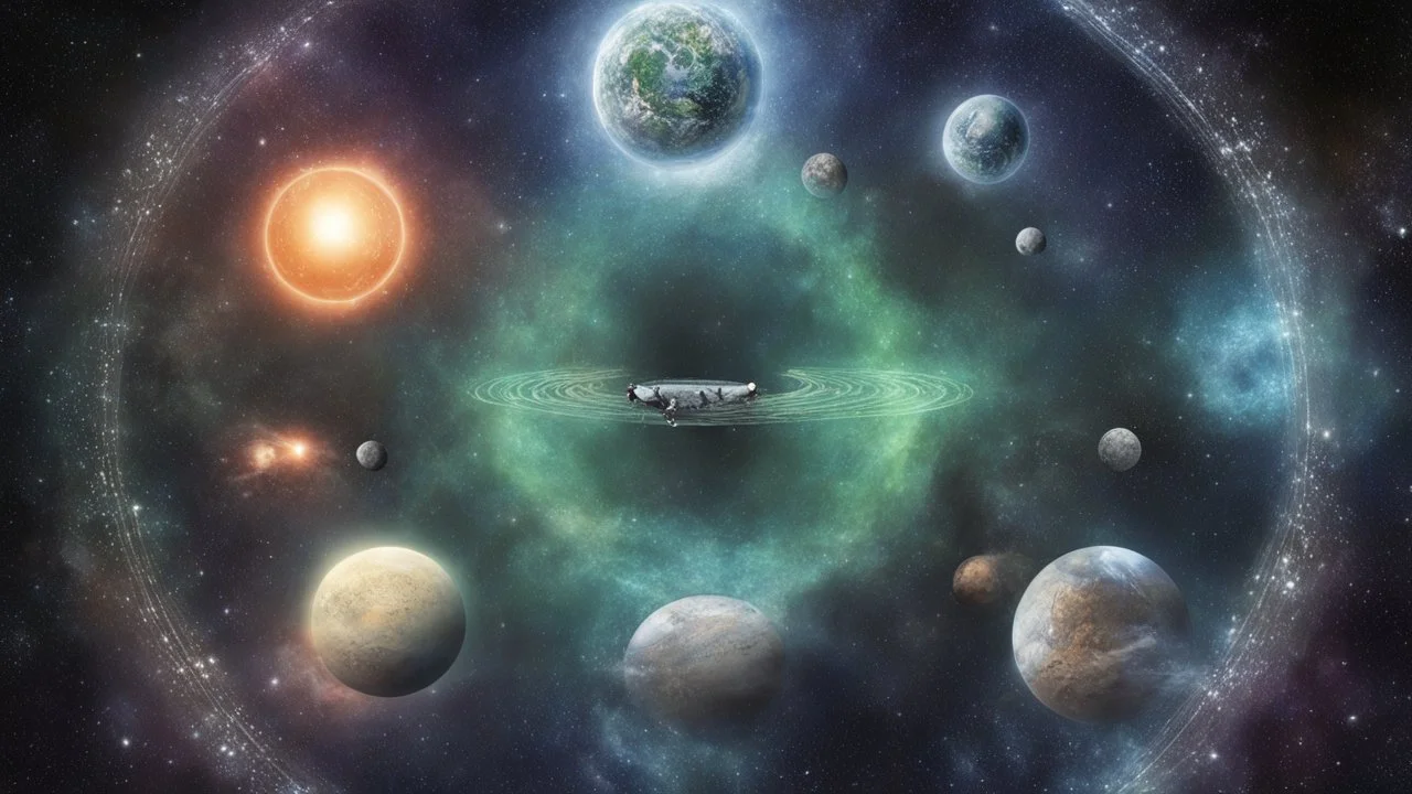 matrix universe, space, planets, god creations