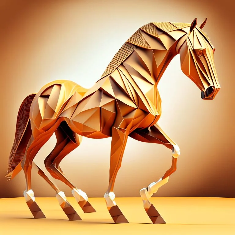 Caballos Palomino cuerpo completo obra de arte hiperredetallado clima calido arte geométrico 8k