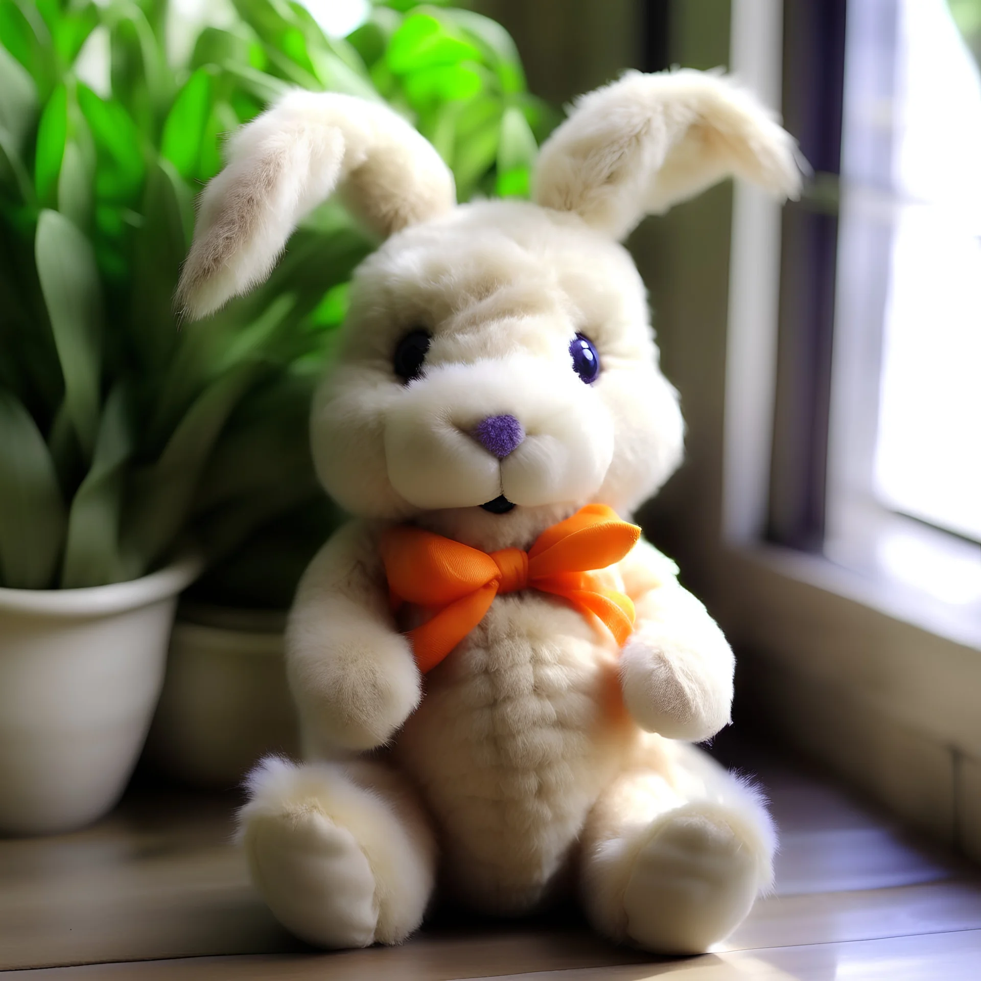 RABBIT TEDDY bear with carrot