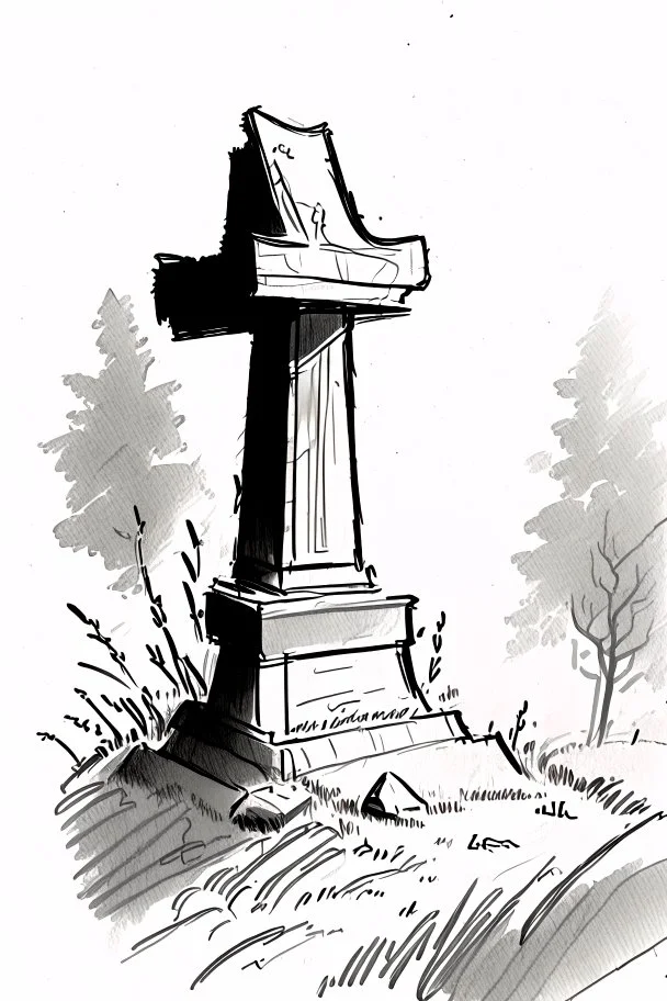 Small rough sketch of a Grave