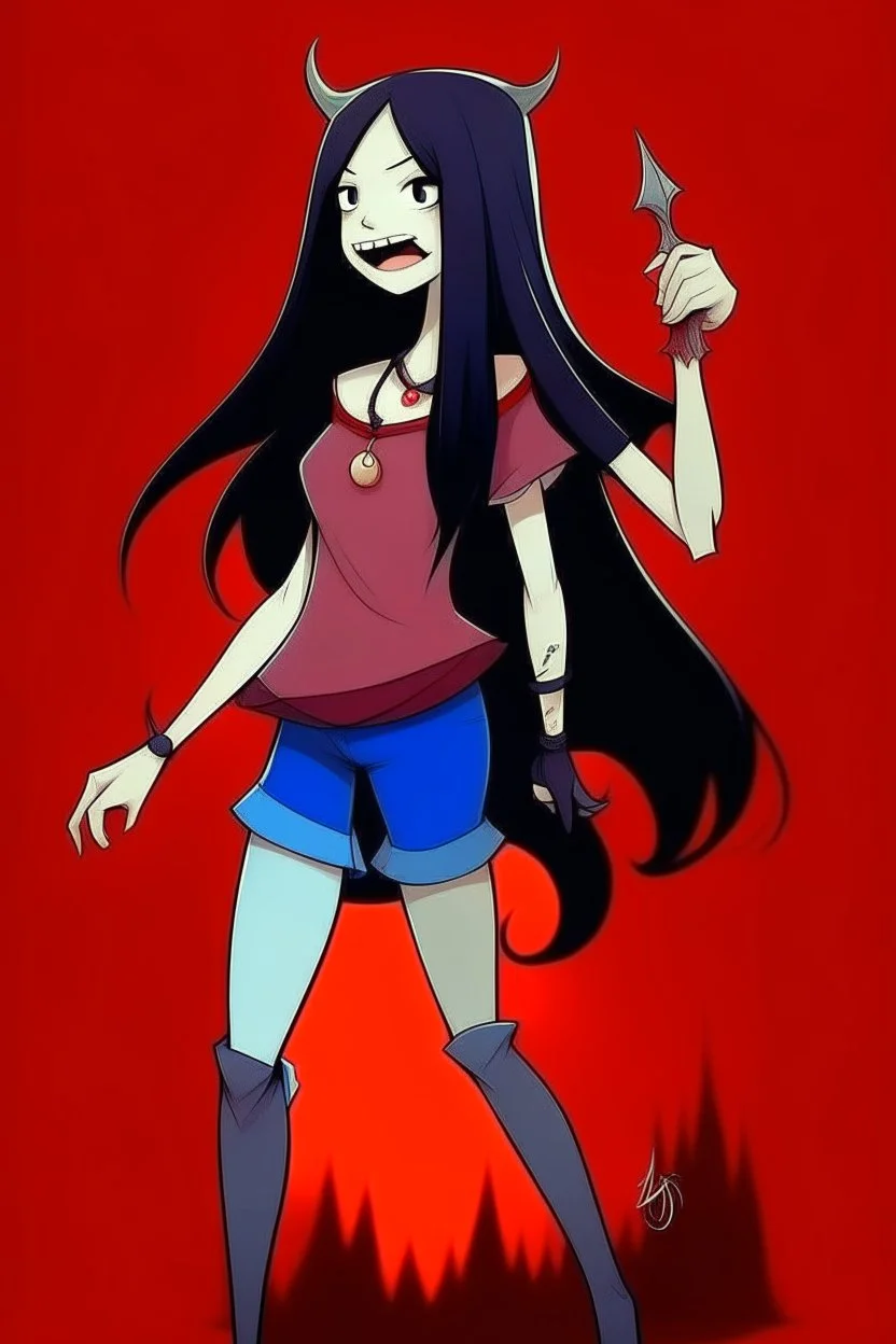 marceline vampire adventure time cartoon style