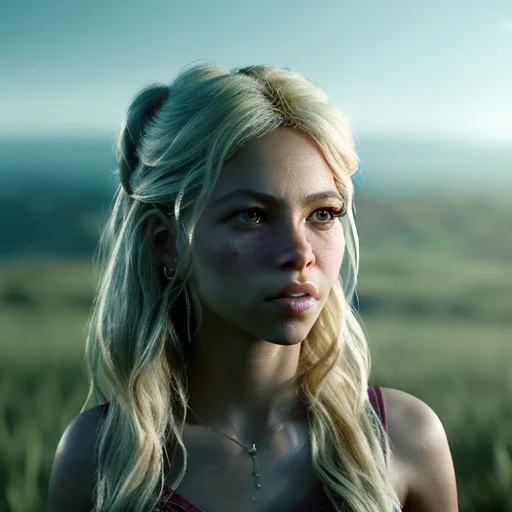 Shakira, artist, 30 years old, Realistic image, waist up portrait, ettro style. loose long hair, eyes make up, perfect, glow, circle iris. concept art, smooth, unreal engine 5, god lights, ray tracing, RTX, lumen lighting, ultra detail, volumetric lighting, 3d, finely drawn, high definition, 4k.