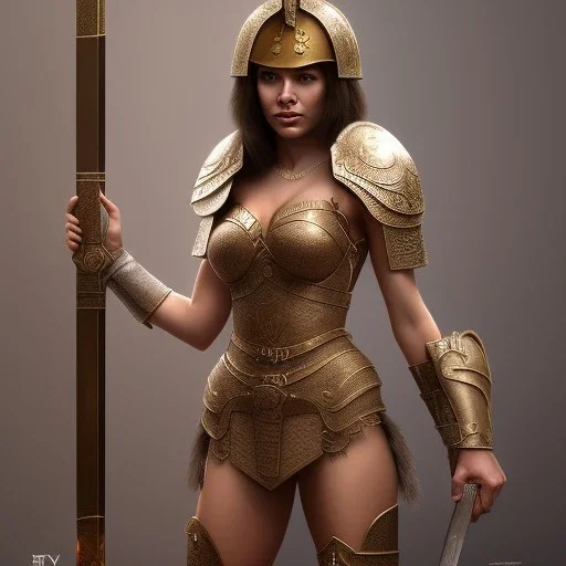 yohan diniz as a cute female gladiator in elevator