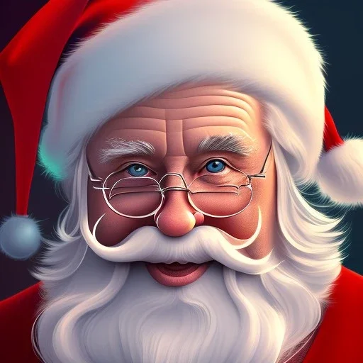 Santa Clause, portrait, detailed, 8k resolution, warm light