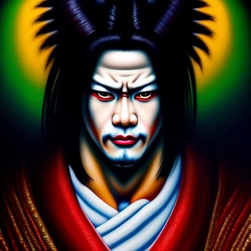 Ultra detailed fullbody Portrait in oil on canvas of Youkai Kusaregedo (Samurai Shodown),intense stare,extremely detailed digital painting, extremely detailed face,crystal clear Big eyes,with full head inside portrait, mystical colors ,perfectly centered image, perfect composition, rim light, beautiful lighting,masterpiece,8k, stunning scene, raytracing, anatomically correct, in the style of robert e howard and Ken Kelley and Ohrai Noriyoshi and Simon Bisley and tomzj1