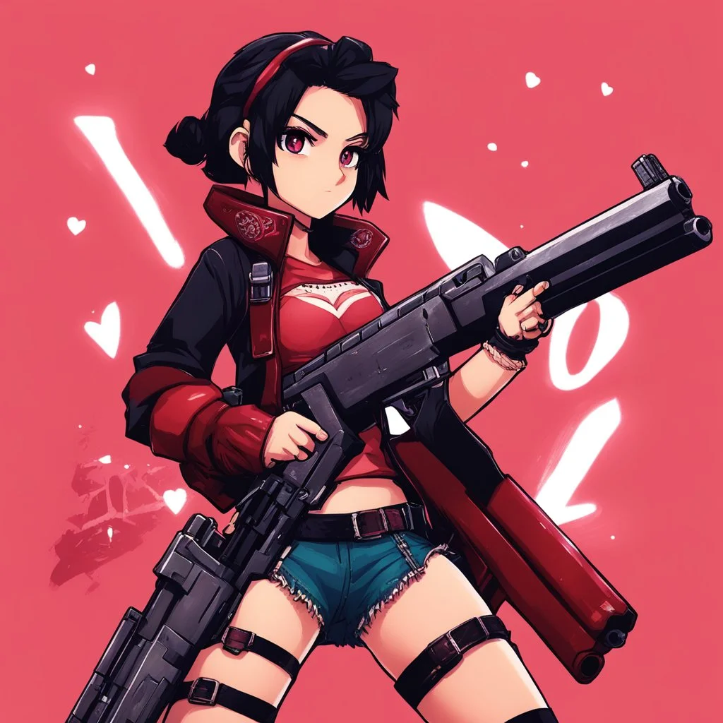 [wee No More Heroes style] Nav Girl with big gun