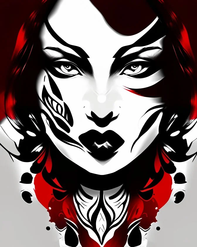 Vector art does not change the image colors black white and red