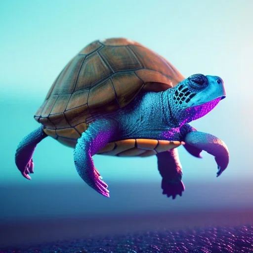 DJ music turtle, unreal 5, octane render, cinema4d, redshift render, hyper realistic, cenematic, vibrancy, synthwave, retouch, centered, dynamic lighting, dramatic lighting, 4k, highly detailed, attractive beautiful, realistic, epic composition, holographic,