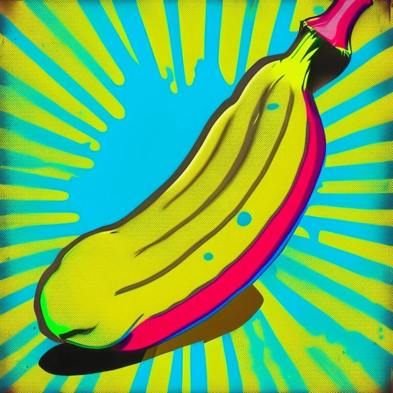 pop art banana