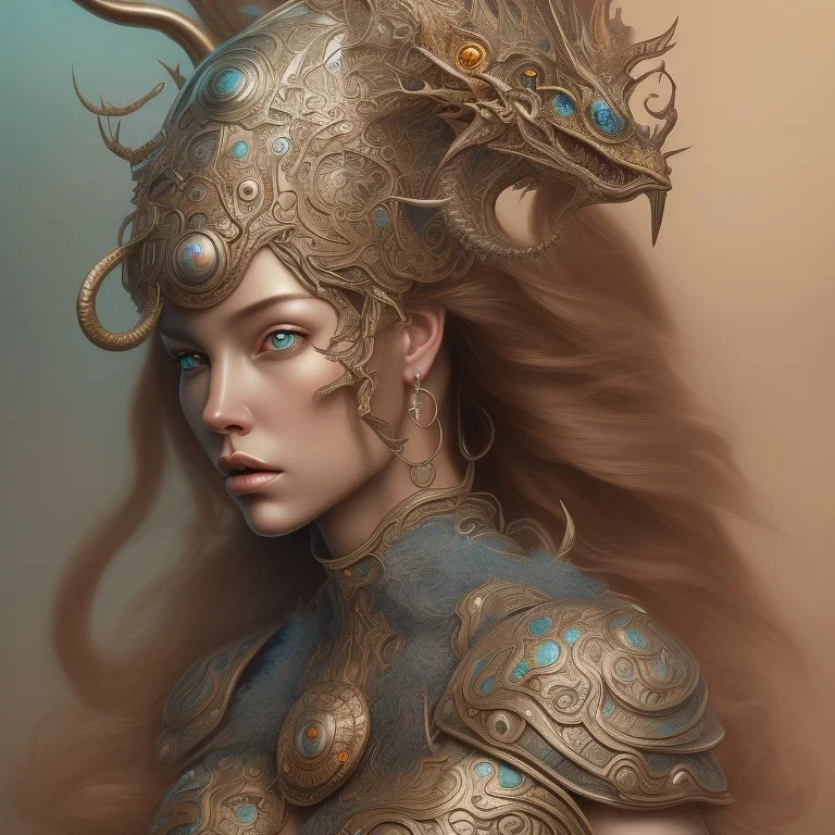 sango fantasy, fantasy magic, intricate, sharp focus, illustration, highly detailed, digital painting, concept art, matte, artgerm and paul lewin and kehinde wiley, masterpiece silver dragon head copper African nice breast Afo woman turquoise waves