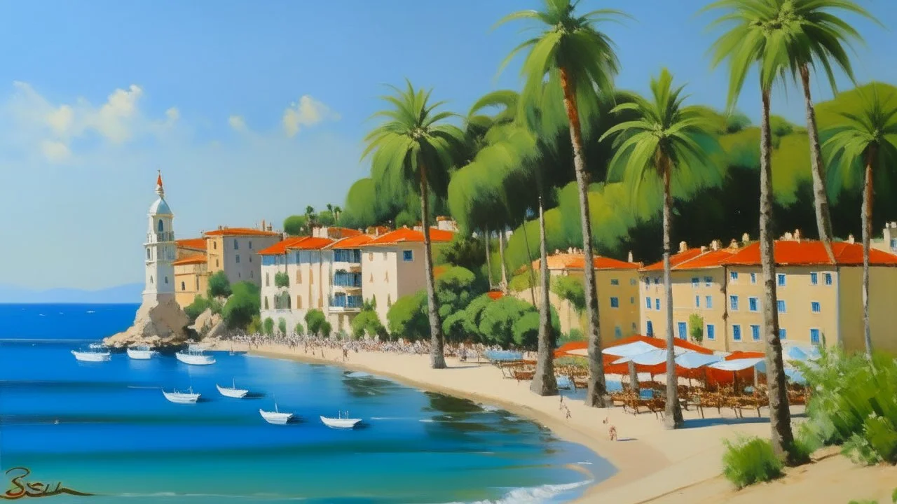 cote d'azur painting neoclassism 60