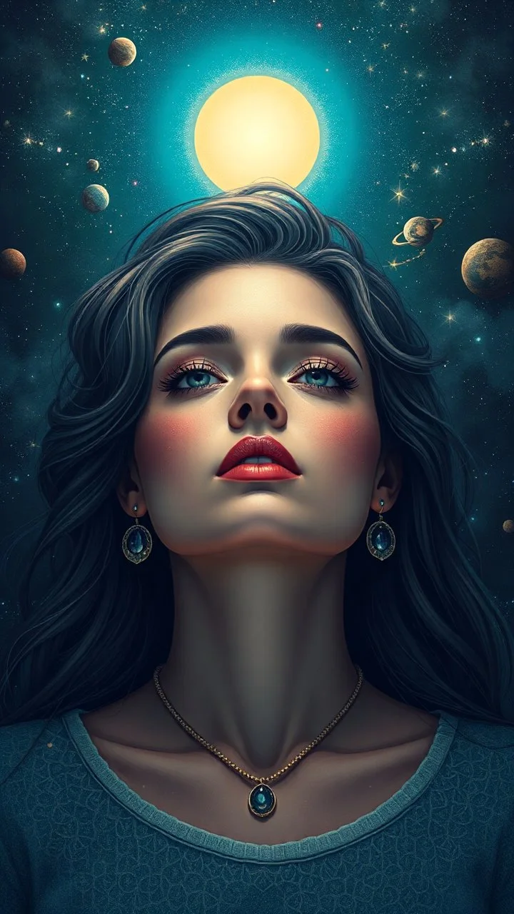 I m only a beautiful woman with soul among the planets