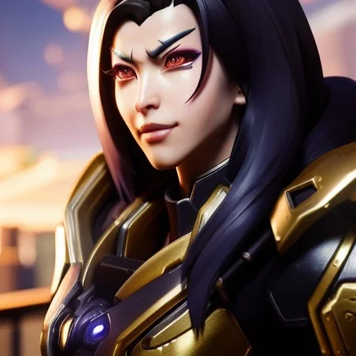 Ultra detailed fullbody Portrait in oil on canvas of overwatch character-KIRIKO with armor,extremely detailed digital painting,ultrarealistic skin,intense stare, extremely detailed face, crystal clear eyes, mystical colors ,perfectly centered image, perfect composition, rim light, beautiful lighting,masterpiece ,8k, stunning scene, raytracing, anatomically correct, in the style of Ohrai Noriyoshi and robert e howard and Steve Jung and Wizyakuza and Simon Bisley and uncannyknack and kilory