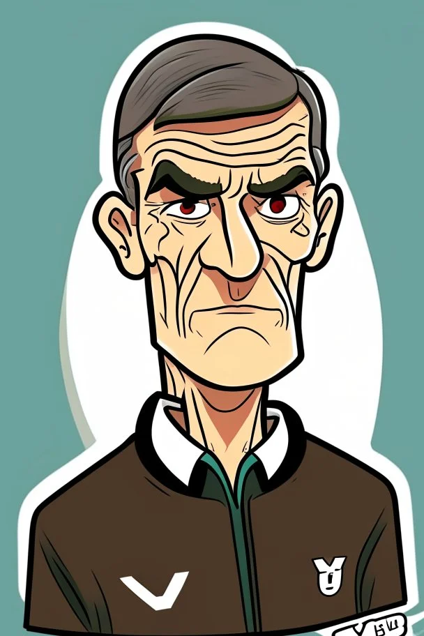 yourgen club German football coach ,cartoon 2d