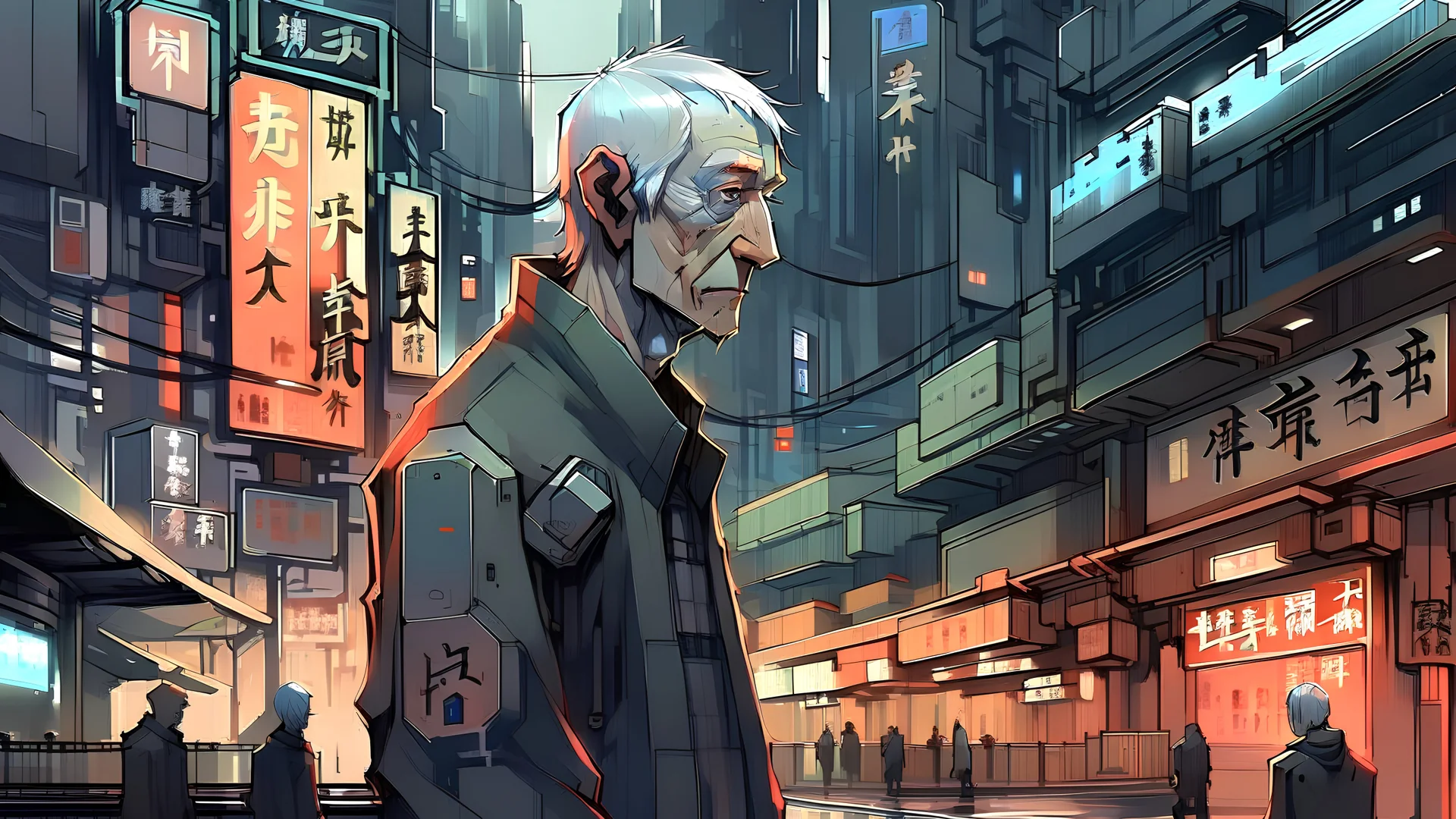 A possible prompt for an AI Art generator to produce an art style close to the style of Inuyashiki could be: Character Description: Ageless protagonist with a robotic appearance and a touch of melancholy. Setting: Urban landscape with futuristic elements and a hint of desolation. Background: Contrasting lights and shadows, conveying a sense of drama and mystery. Color Palette: Monochromatic with occasional pops of vibrant colors to emphasize key elements. Composition: Dynamic angles and perspect