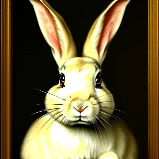 portrait of a rabbit by Diego Velázquez style