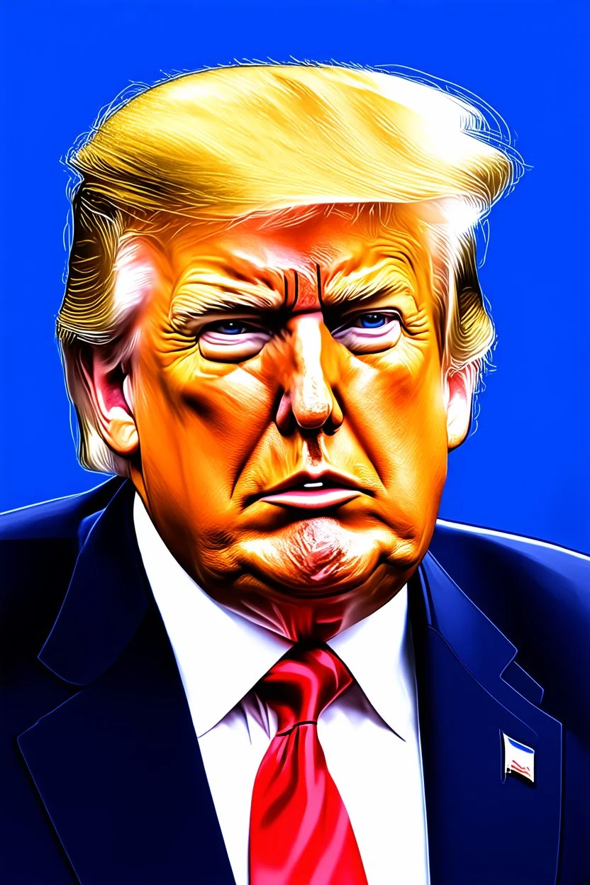 Portrait of Donald trump