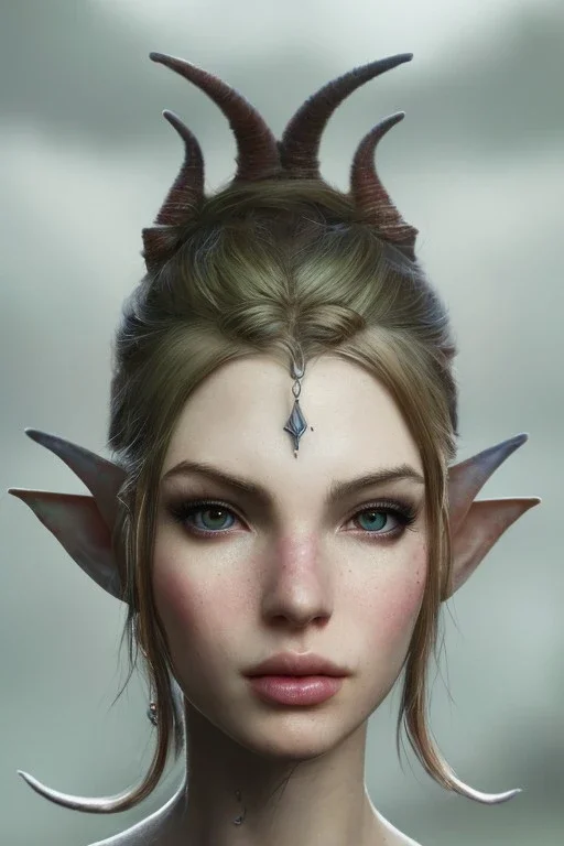 Photo of a gorgeous female elf, lovely face, art by stanley artgerm lau, marc simonetti, art by luis royo, realistic pretty face, half body shot, sharp focus, 8 k high definition, insanely detailed, intricate, elegant, bokeh foliage