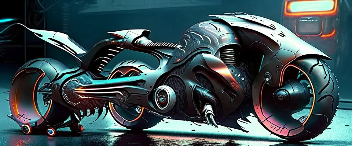 futuristic monster bike