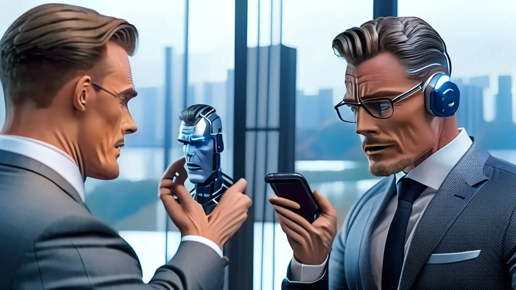 Bridge Club man argues with his AI clone on the phone