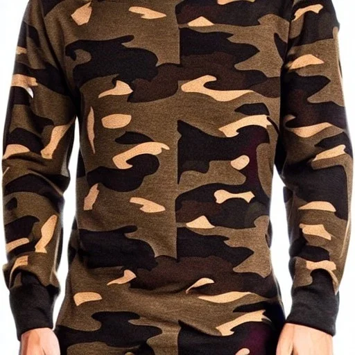 Camouflage brown and black