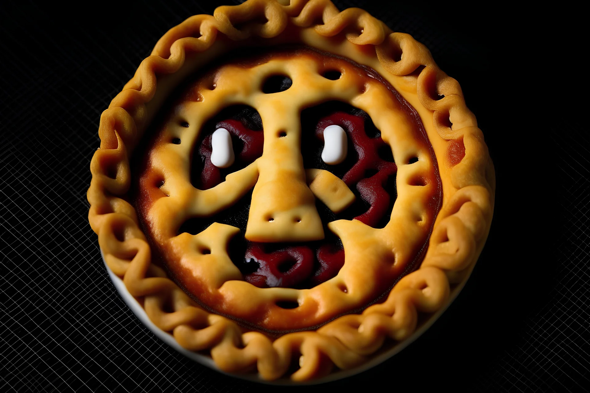 pi with a face