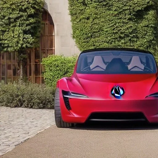 Tesla roadster blended with a Skoda Felicia