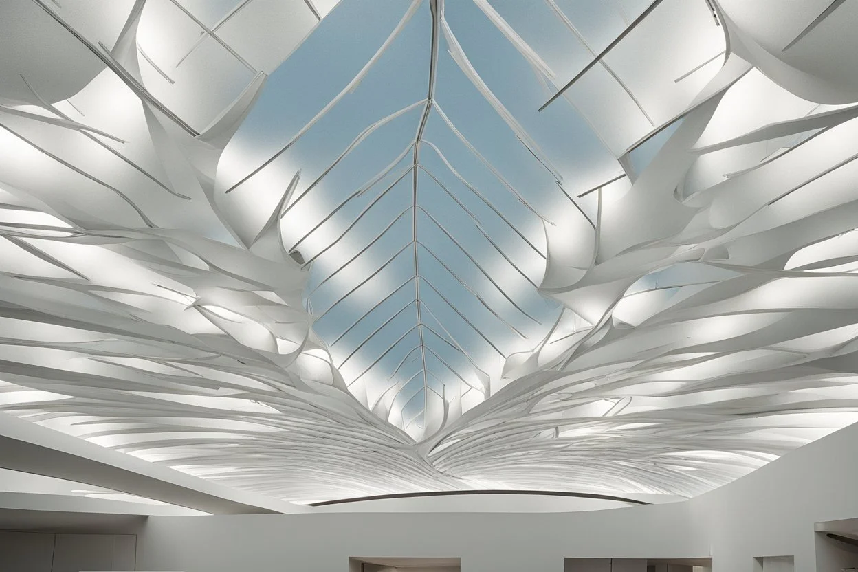 The ceiling of the Modern Modern Natural Light Museum