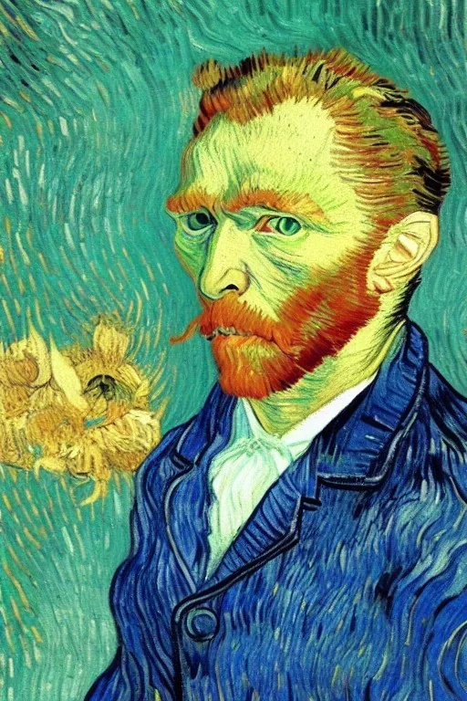 Van Gogh as a cat