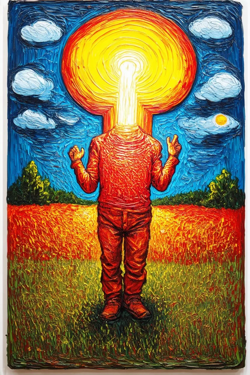 the light of truth which sets a person free and enables them to discover how best to live in liberty; A surrealistic lowbrow interpretation of Philip Guston
