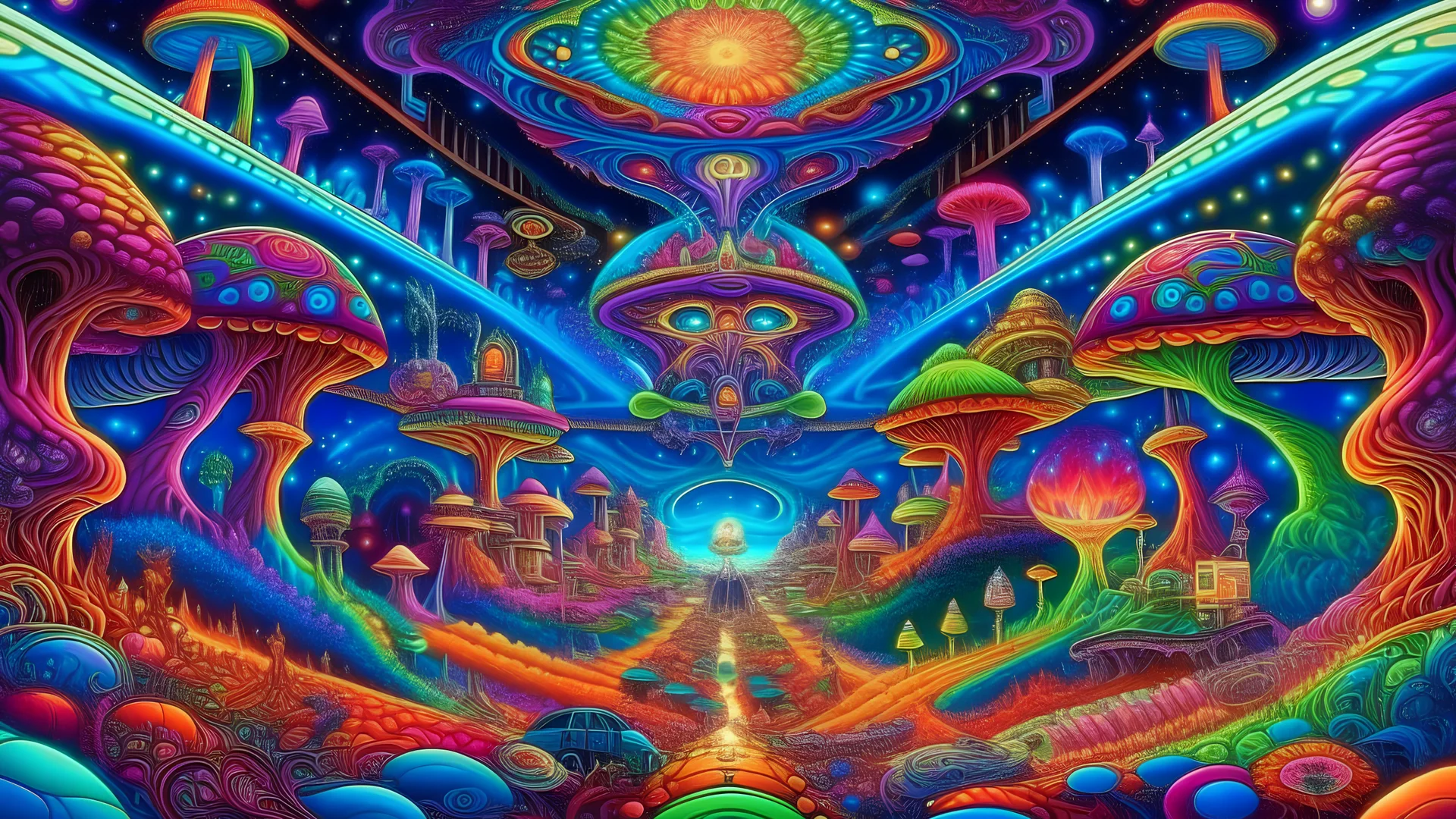 Trippy DMT interdimensional universe