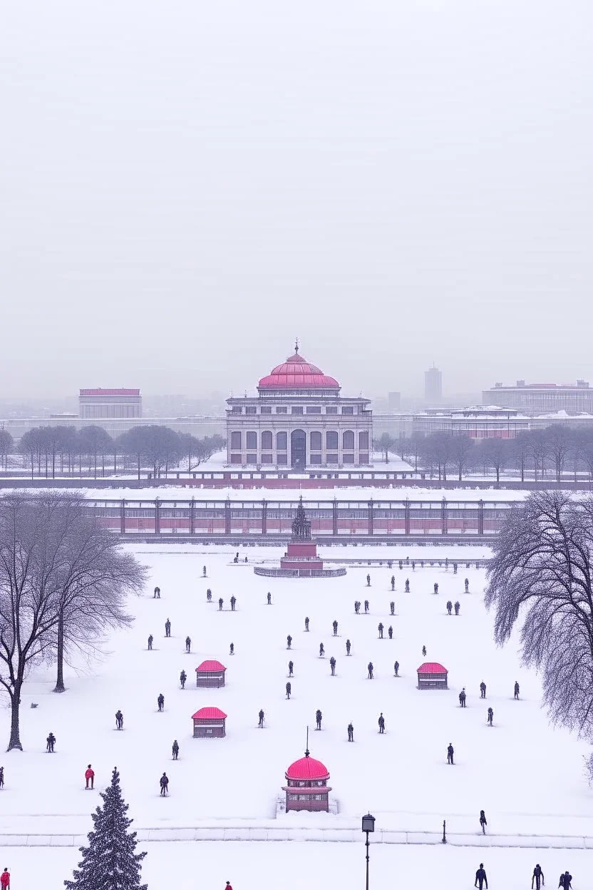 delhi in snowfall