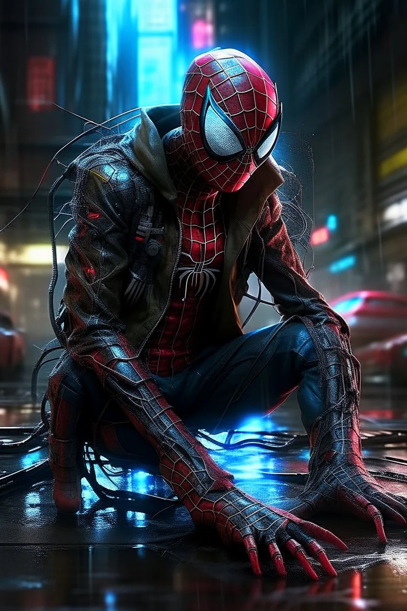 cyberpunk spiderman