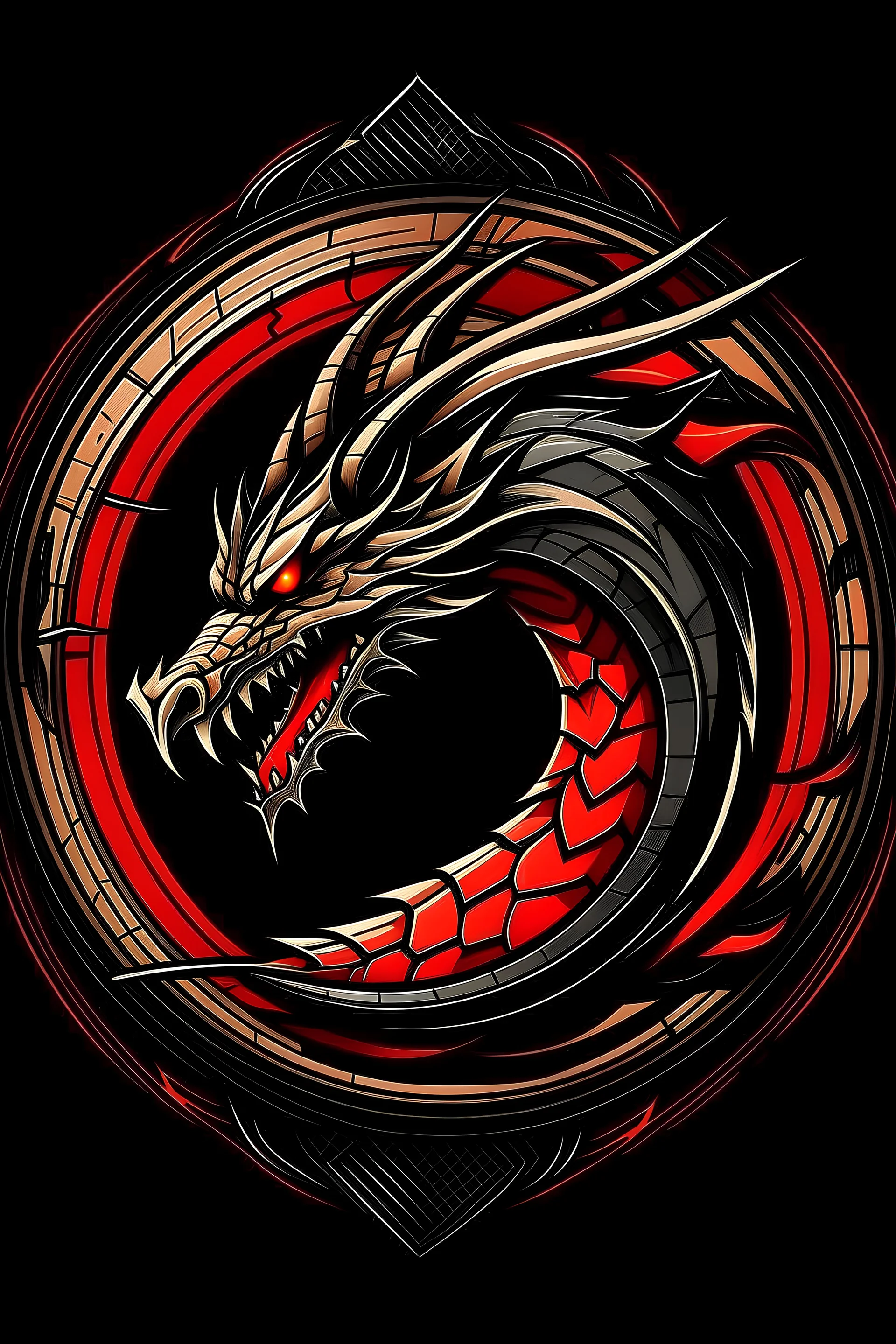 Logo graphique Dragon avec texte "Imperium Draconis"