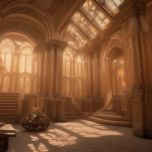 School of learning magical arts, whole building, mysterious, soft lighting, unreal engine 5 volumetric lighting, intricate details, realistic style, 8k resolution