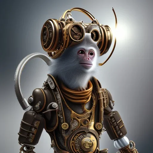 Biomechanical steampunk monkey