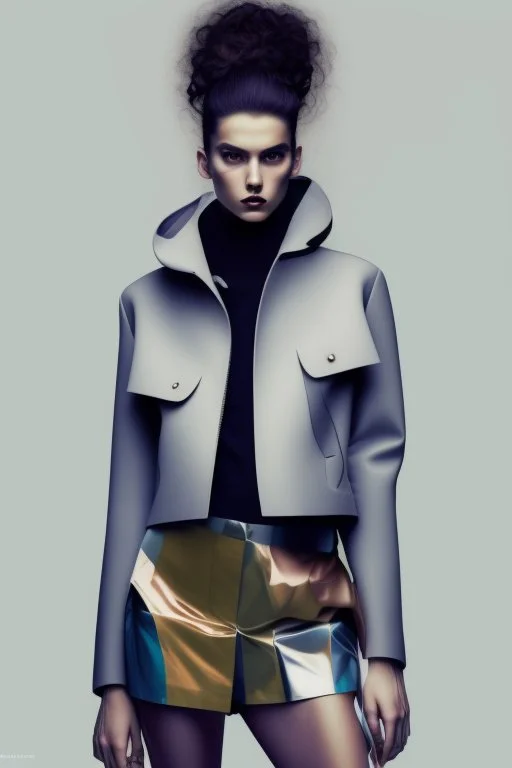 I’d like realize a cover for my fashion portfolio, that could be cool, hi-tech, original