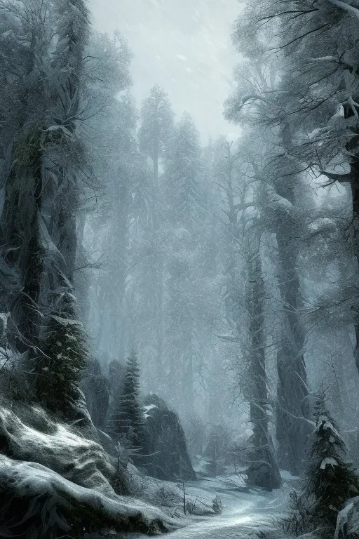  nature while it is raining , winter rain,dramatic scene , unreal engine