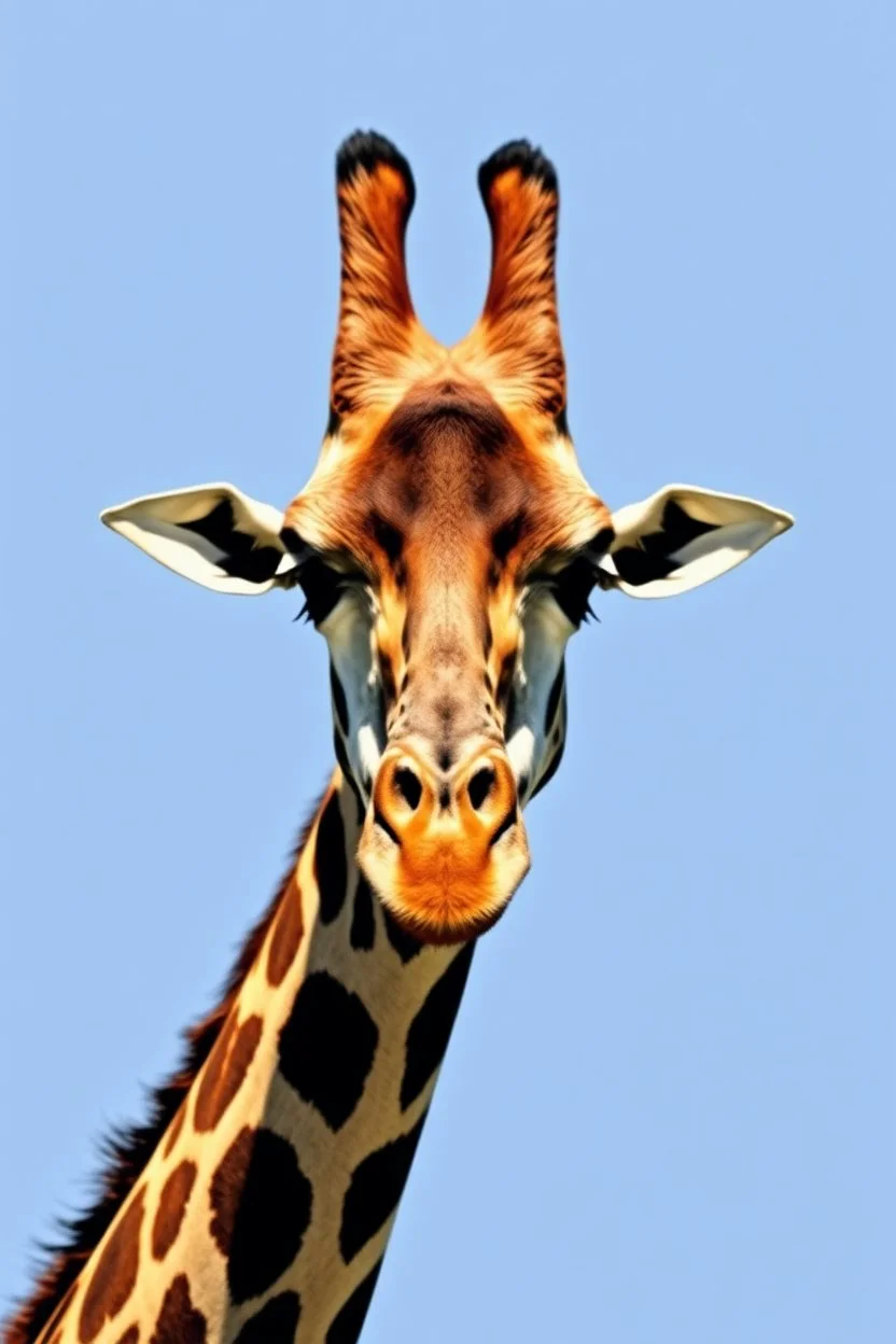 giraffe in the style of warhol