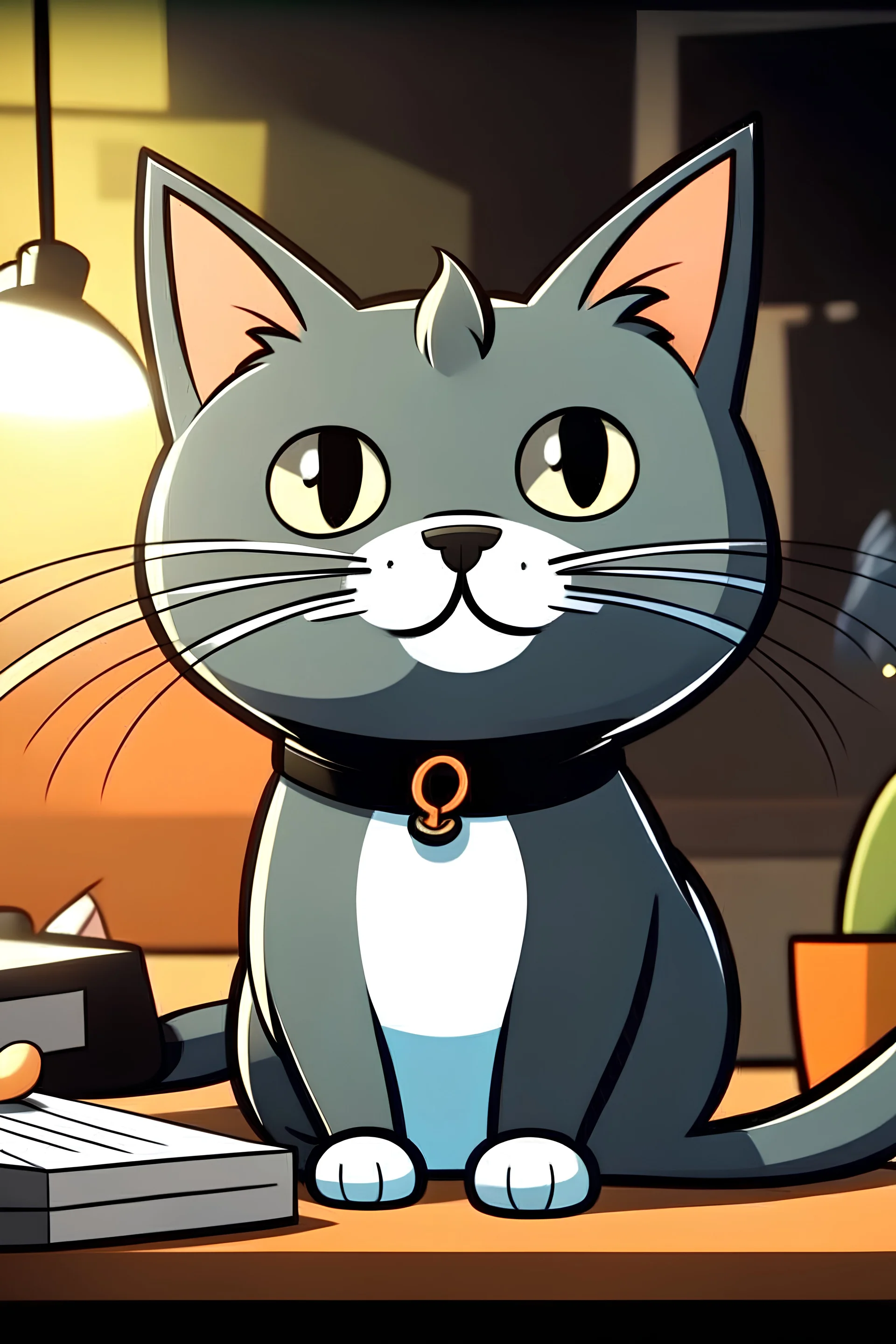 create a cat character forge for a fact and trivia YouTube channel