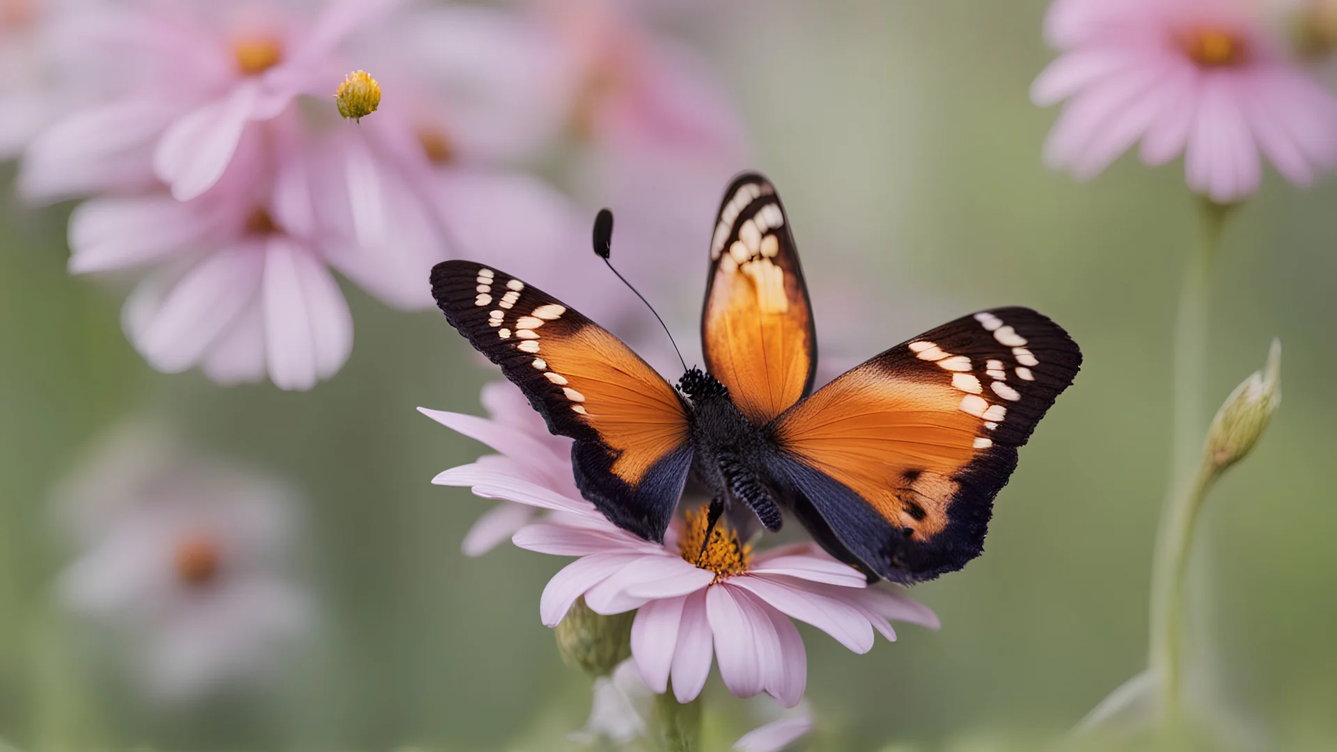 Close-up of butterfly pollinating on flower